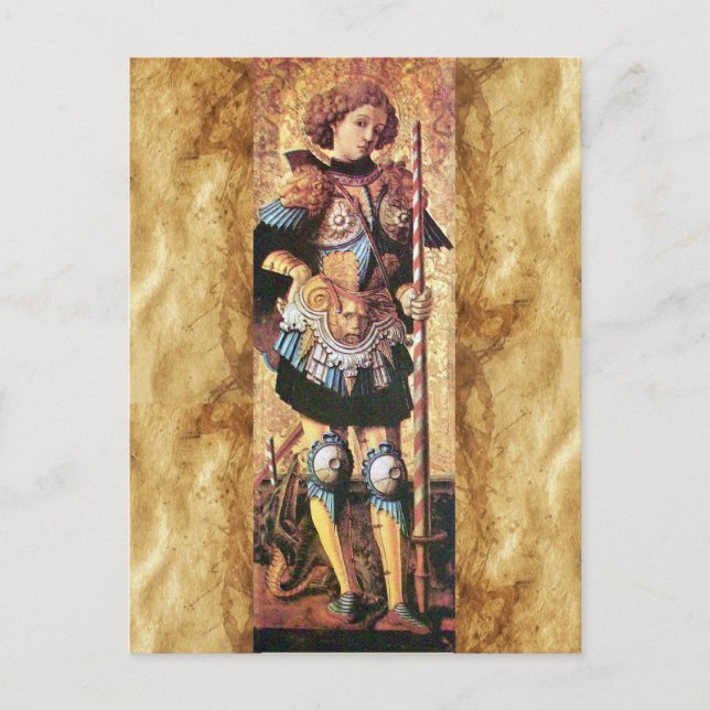 CARTE POSTALE SAINT GEORGES ET DRAGON (Devant)