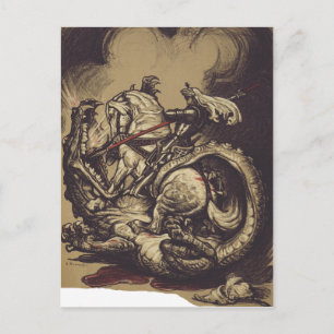 Carte Postale Saint Georges et le Dragon Grand Martyr