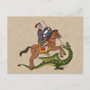 Carte Postale Saint-Georges romain et le Dragon