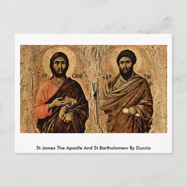 Carte Postale Saint Jacques L'Apôtre Et Saint Bartholomée De Duc (Devant)