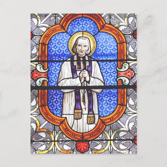 Carte Postale Saint Jean Vianney Guide de l'Âme Premium Impressi (Devant)