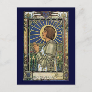 Carte Postale Saint Jeanne d'Arc en verre tendu Image