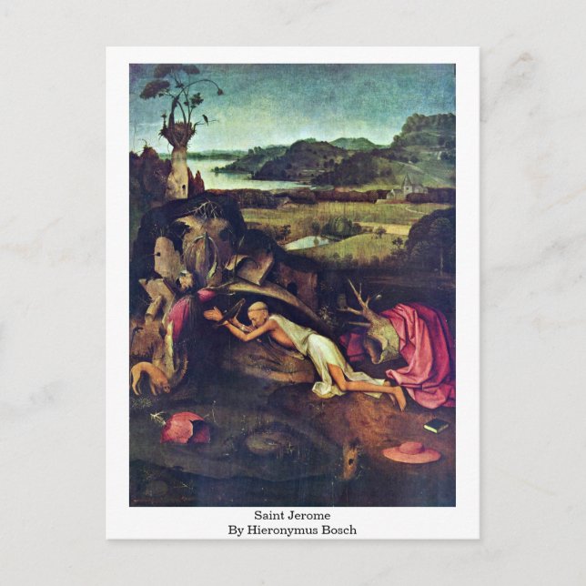 Carte Postale Saint Jérôme. Par Hieronymus Bosch (Devant)