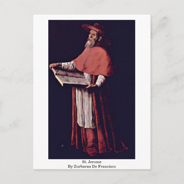 Carte Postale Saint Jérôme Par Zurbaran De Francisco (Devant)