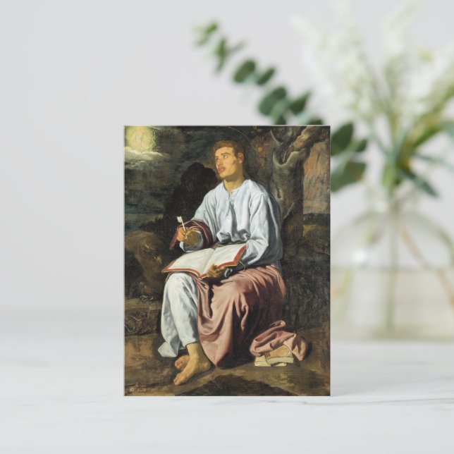 Carte Postale Saint John at Patmos, fine art, (Debout devant)