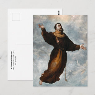 Carte Postale Saint Joseph de Cupertino, saint patron catholique