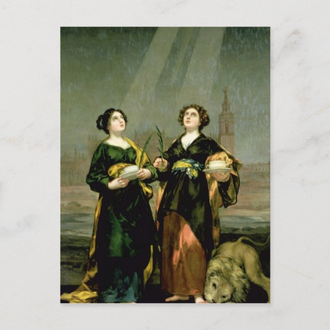 Carte Postale Saint Justina et Saint Rufina, 1817 (Devant)
