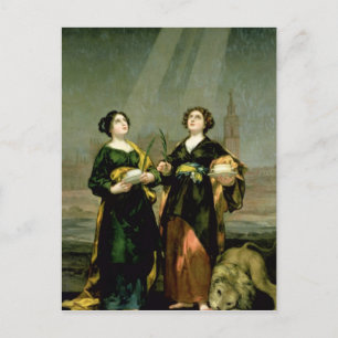 Carte Postale Saint Justina et Saint Rufina, 1817