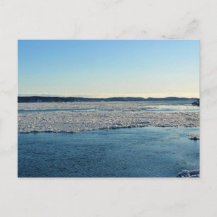 Carte Postale Saint-Laurent en hiver, Québec, Canada