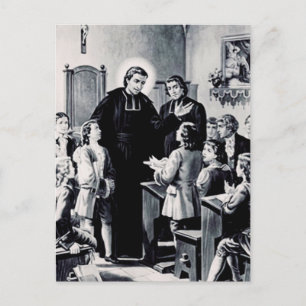 Carte Postale Saint Louis de Montfort Prêtre français