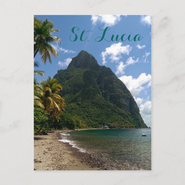 Carte postale Saint Lucia Gros Piton (Devant)