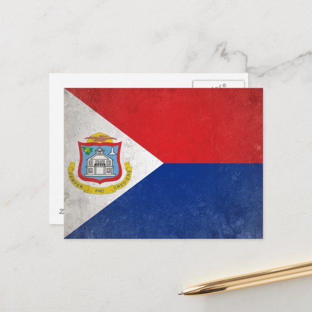 Carte Postale Saint-Martin (Devant/Arrière en situation)