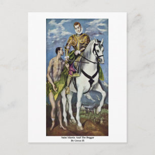 Carte Postale Saint Martin Et Le Mendiant Par Greco El