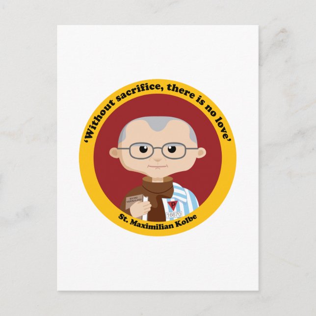 Carte Postale Saint Maximilian Kolbe (Devant)