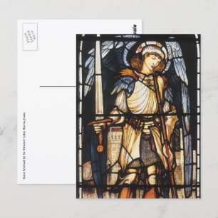 Carte Postale Saint Michael par Sir Edward Coley Burne-Jones