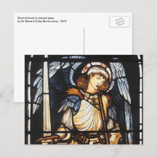 Carte Postale Saint Michael par Sir Edward Coley Burne-Jones