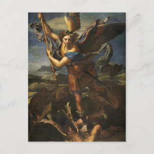 Carte Postale Saint Michel et le Satan - Raphael