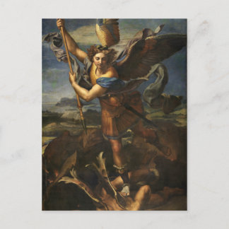 Carte Postale Saint Michel et le Satan - Raphael