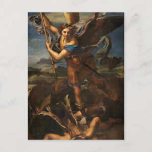 Carte Postale Saint Michel vainquant Satan