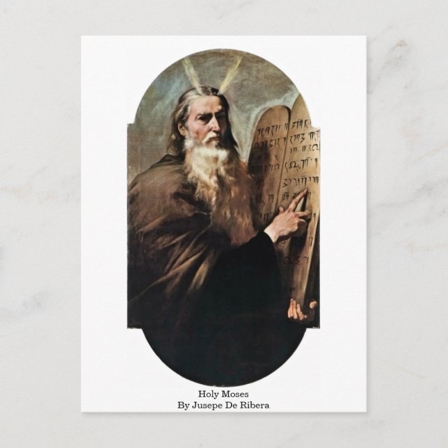Carte Postale Saint Moïse Par Jusepe De Ribera (Devant)