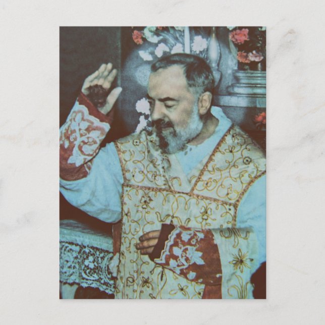 Carte Postale Saint Padre Pio (Devant)