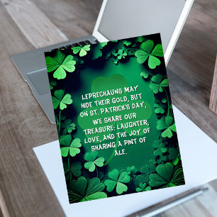 Carte Postale Saint Patrick Gratitude de la fête