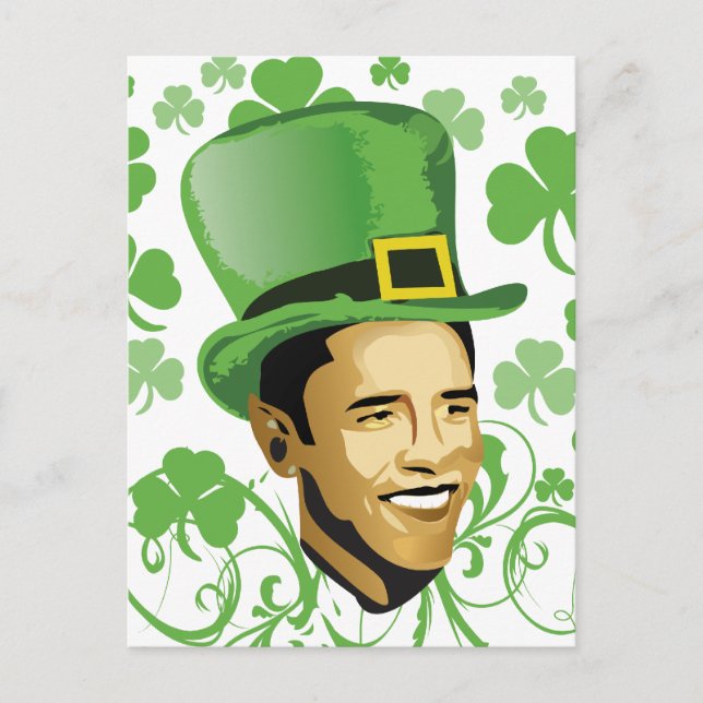 Carte Postale Saint Patrick O'Bama 2009 (Devant)