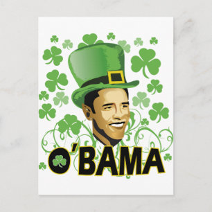 Carte Postale Saint Patrick O'Bama 2009