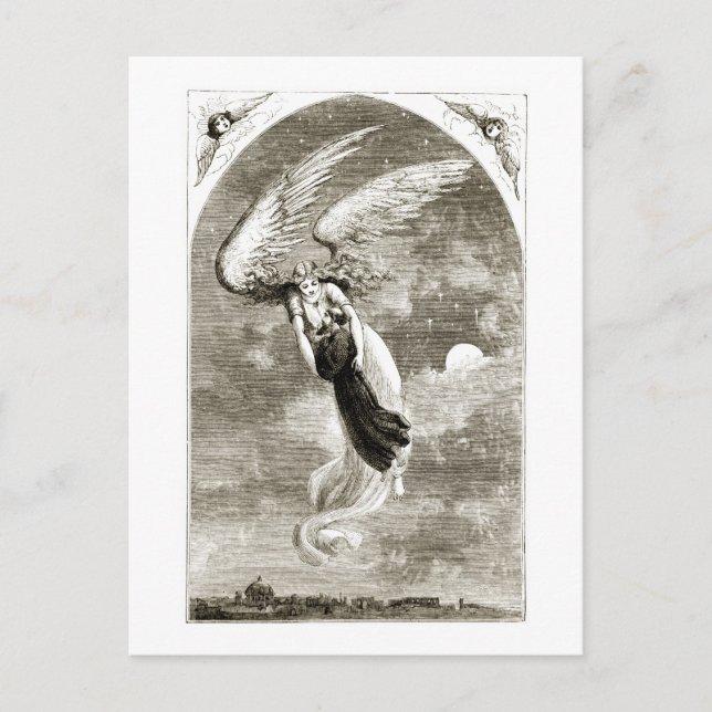 Carte Postale Saint Patrick porté à Rome par l'ange, de 'Th (Devant)