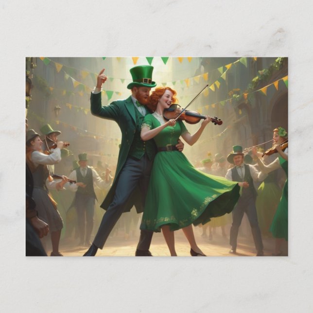 Carte Postale Saint Patrick´s Dance (Devant)