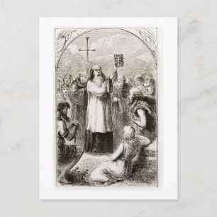 Carte Postale Saint-Patrick Showing the people of Ireland the Fo