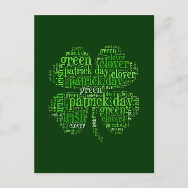 Carte Postale Saint Patrick's Day (Devant)