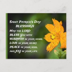 Carte Postale Saint Patrick's Day Blessings