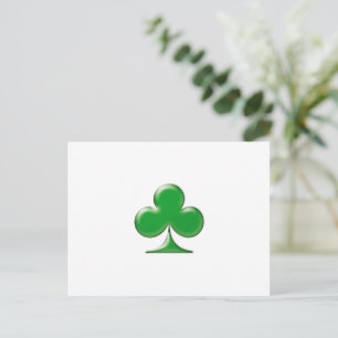 Carte Postale Saint Patrick's Day Irlandais Green Clover Shamroc