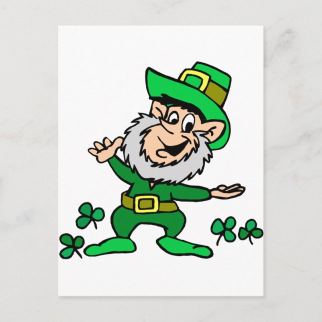 Carte Postale Saint-Patricks Day Leprechaun (Devant)