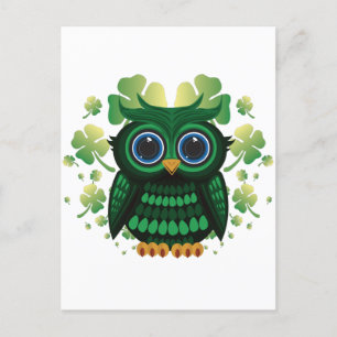 Carte Postale Saint Patrick's Owl