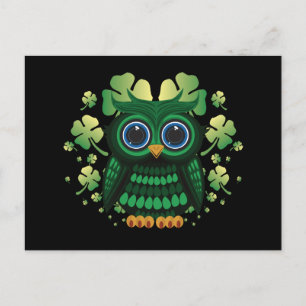 Carte Postale Saint Patrick's Owl