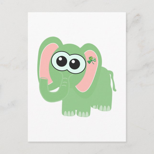Carte Postale Saint-Pattys Day Éphant de Goofkins (Devant)