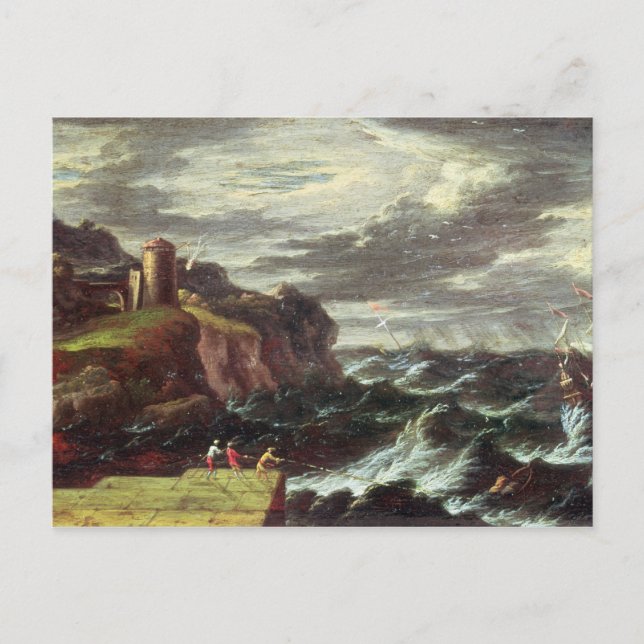 Carte Postale Saint Paul arrivant à Malte (Devant)