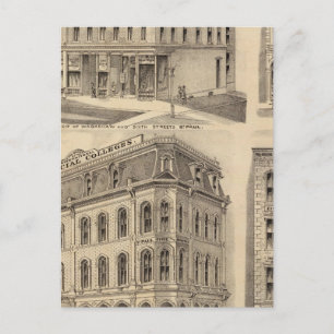 Carte Postale Saint Paul Business College, Minnesota