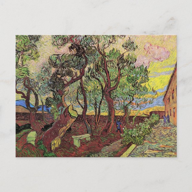 Carte Postale Saint Paul Hospital et Garden par Vincent van Gogh (Devant)
