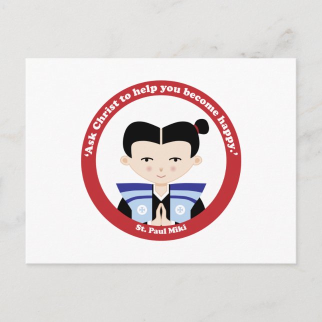 Carte Postale Saint Paul Miki (Devant)