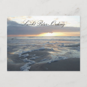 Carte Postale Saint Peter-Ording, Plage, Mer du Nord, Allemagne