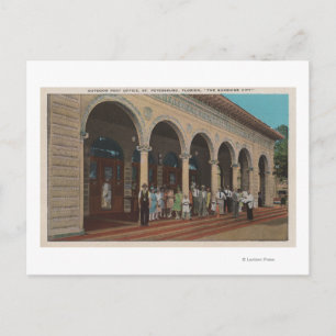 Carte Postale Saint-Pétersbourg, FL - Vue extérieure de la poste