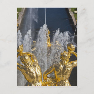 Carte Postale Saint-Pétersbourg, fontaines de Grand Cascade