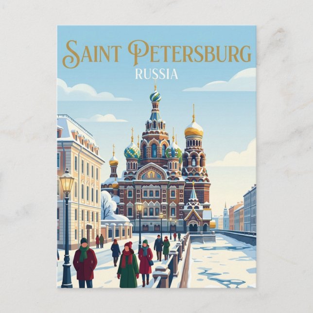 Carte Postale Saint-Pétersbourg Russie (Devant)