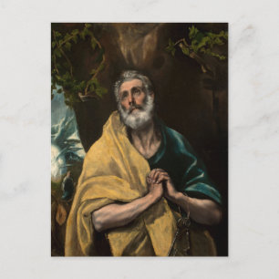 Carte Postale Saint Pierre en larmes par El Greco