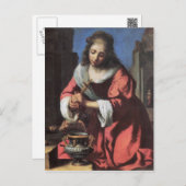 Carte Postale Saint Praxedis par Johannes Vermeer (Devant / Derrière)