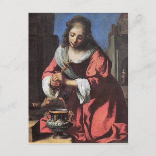 Carte Postale Saint Praxedis par Johannes Vermeer (Devant)