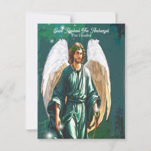 Carte Postale Saint Raphael Archangel Guérisseur Angel Healing N